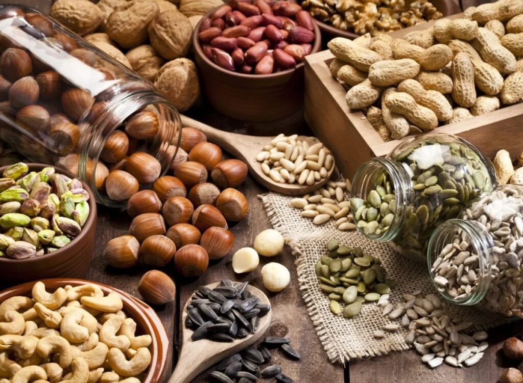 Nuts and seeds add texture, flavor, and nutrition to meals. 