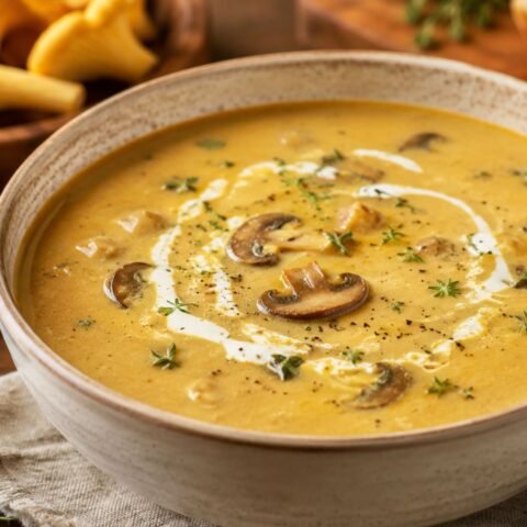 golden mushroom soup