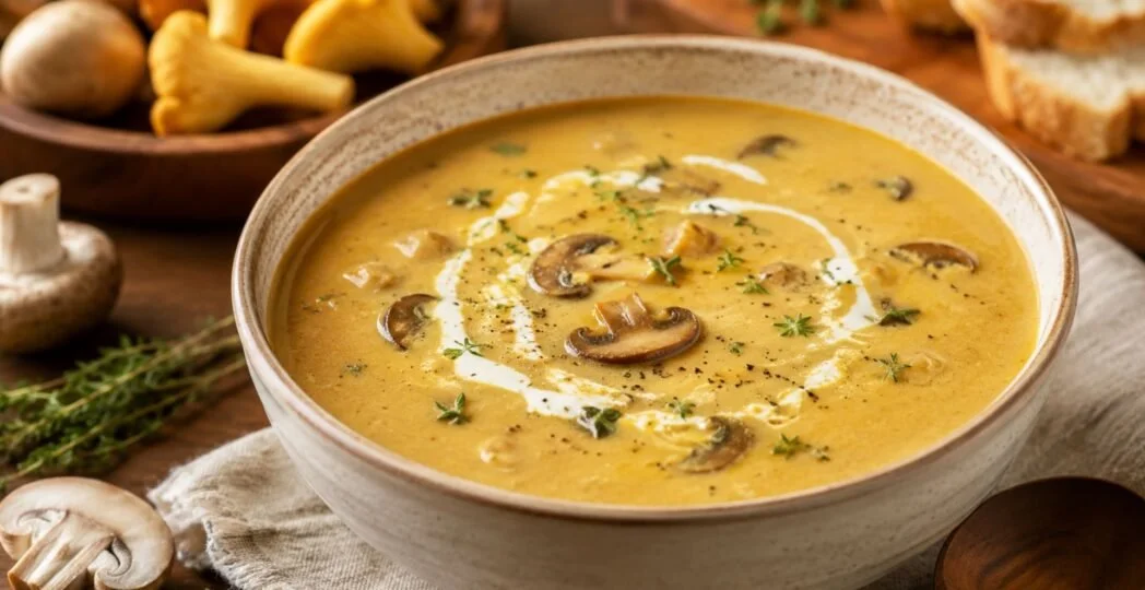golden mushroom soup